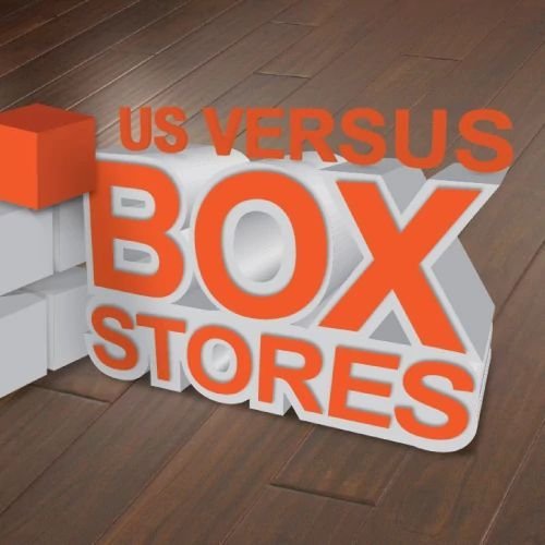 us versus box stores from Carpet Depot Inc in the North Hollywood, CA area